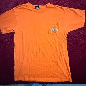 Harley-Davidson Vibrant Orange Tee with Graphic Pocket
